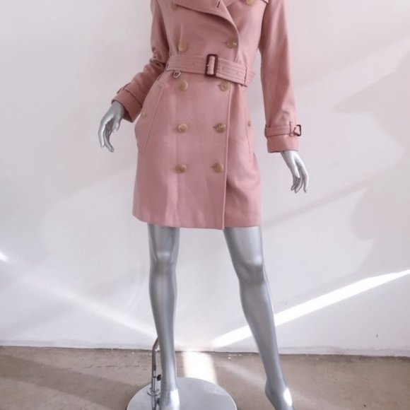 Burberry Kensington Cashmere Trench Coat - Picture 2 of 6